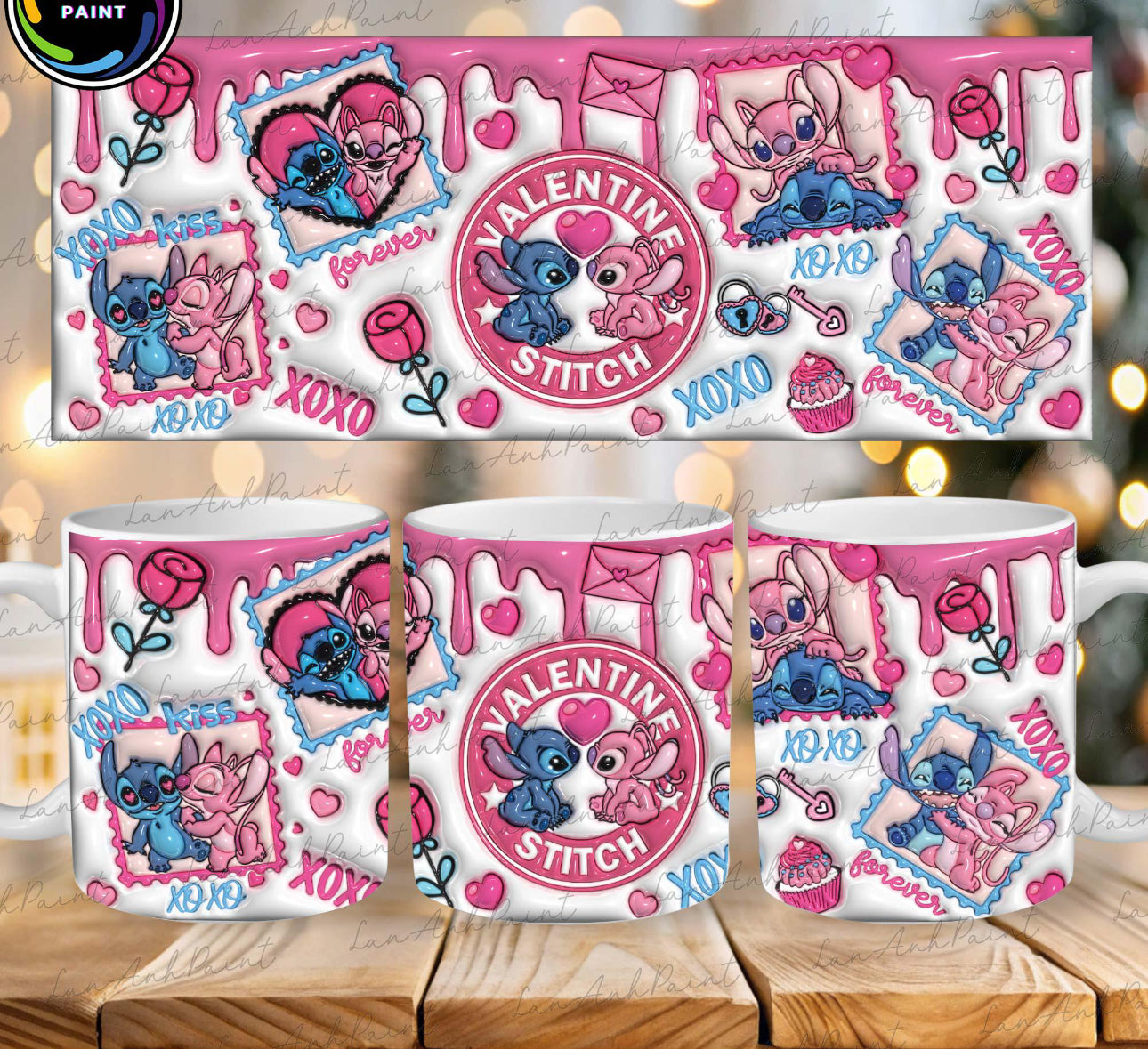 Mug 15oz - Valentine Stitch Mug