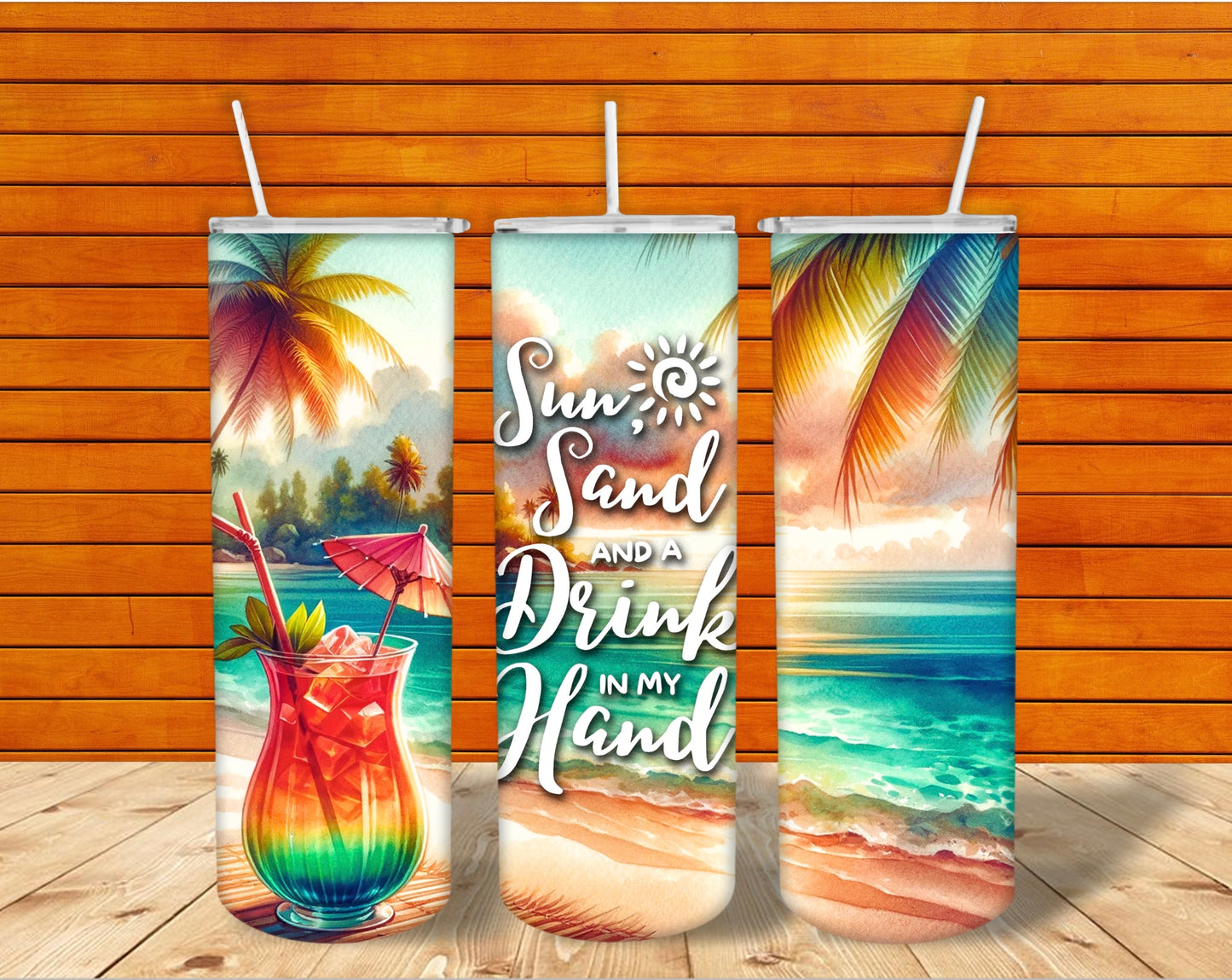 Beach Design 20oz Tumbler