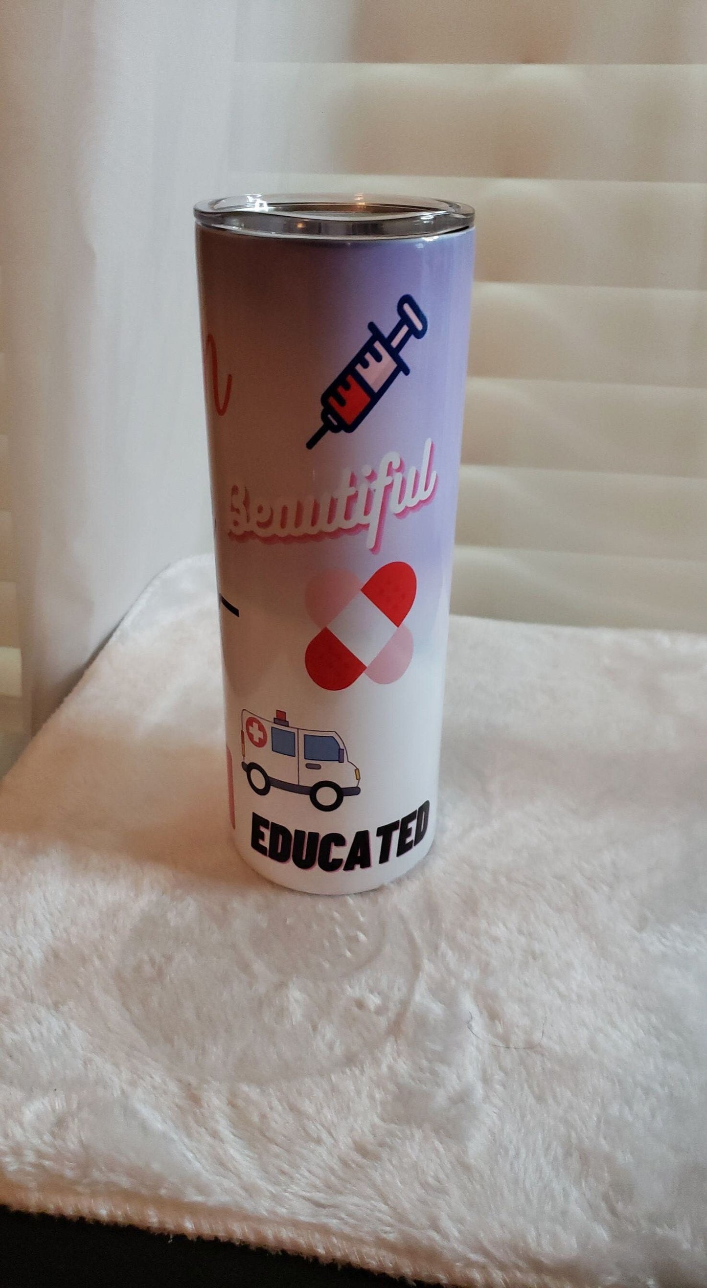 Red and White Nurse Life Tumbler