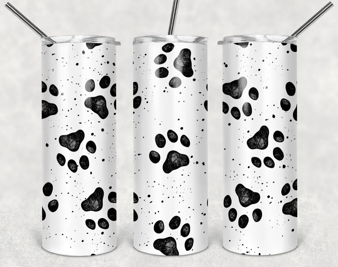 Fur baby, Paw Print Tumbler