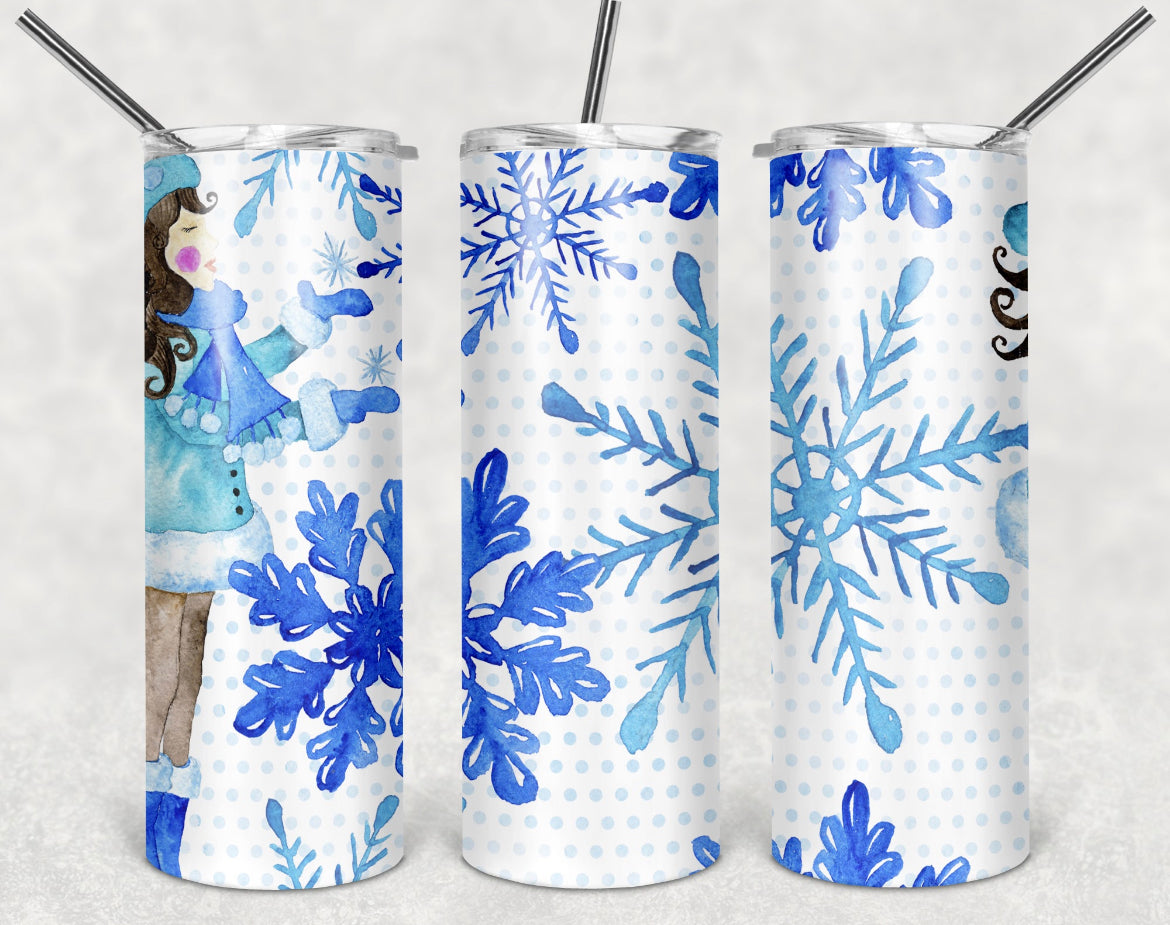 Snowflake Christmas 20oz Tumbler