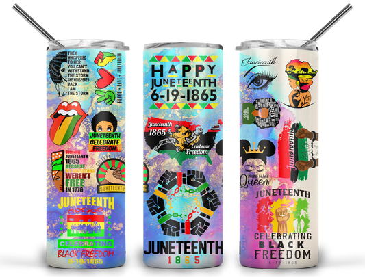 Happy Juneteenth 20oz Tumbler