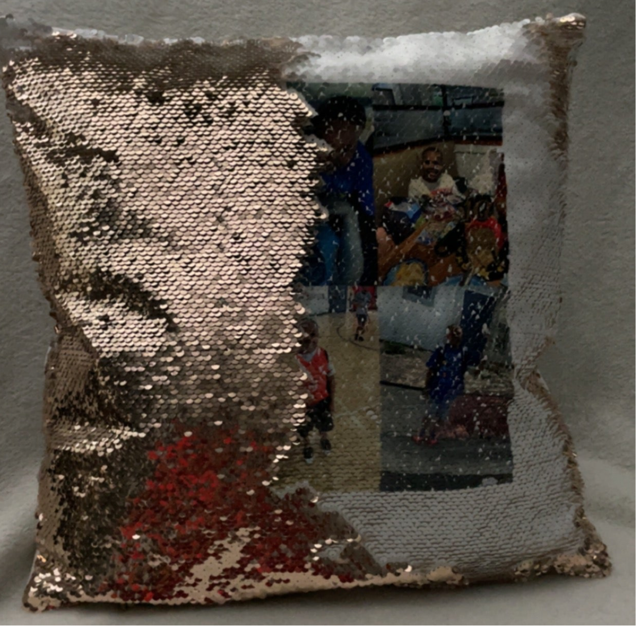 Photo Sequin Pillow