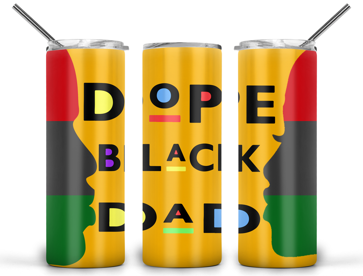 Dope Black Dad 20oz Tumbler