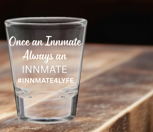 INMATE shot glass