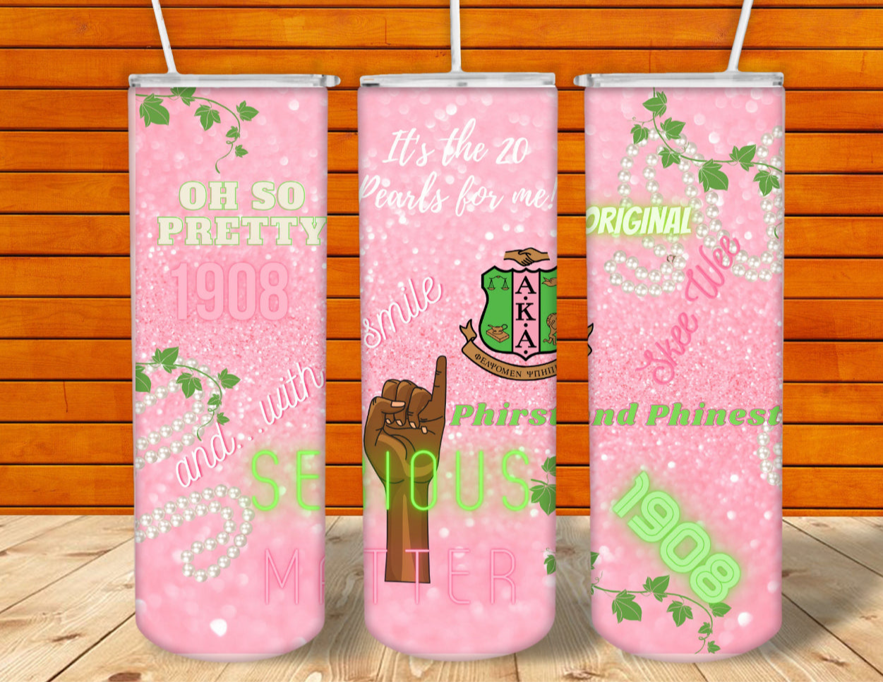 Pink & Green 20oz Tumbler