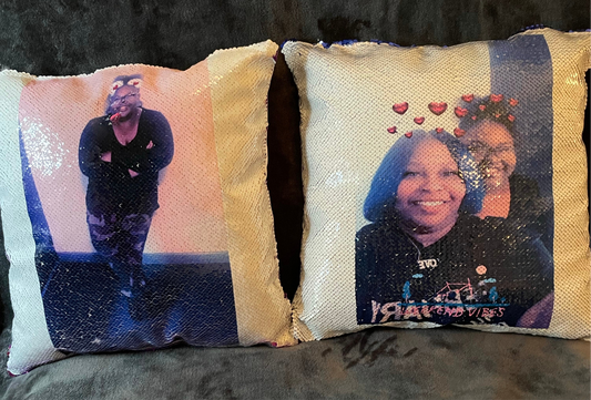 Photo Sequin Pillow