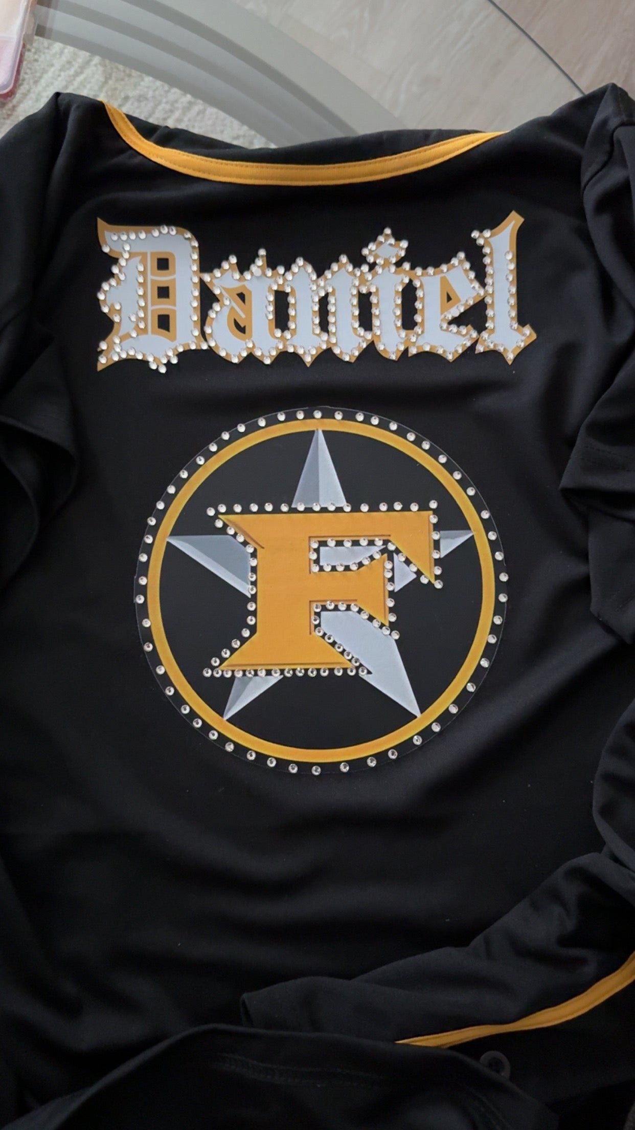 Custom Bling Baseball Jersey