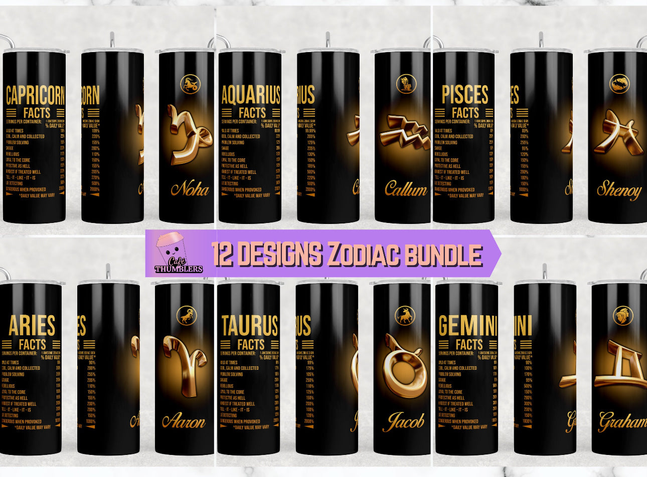 Zodiac 20oz Tumbler (1)