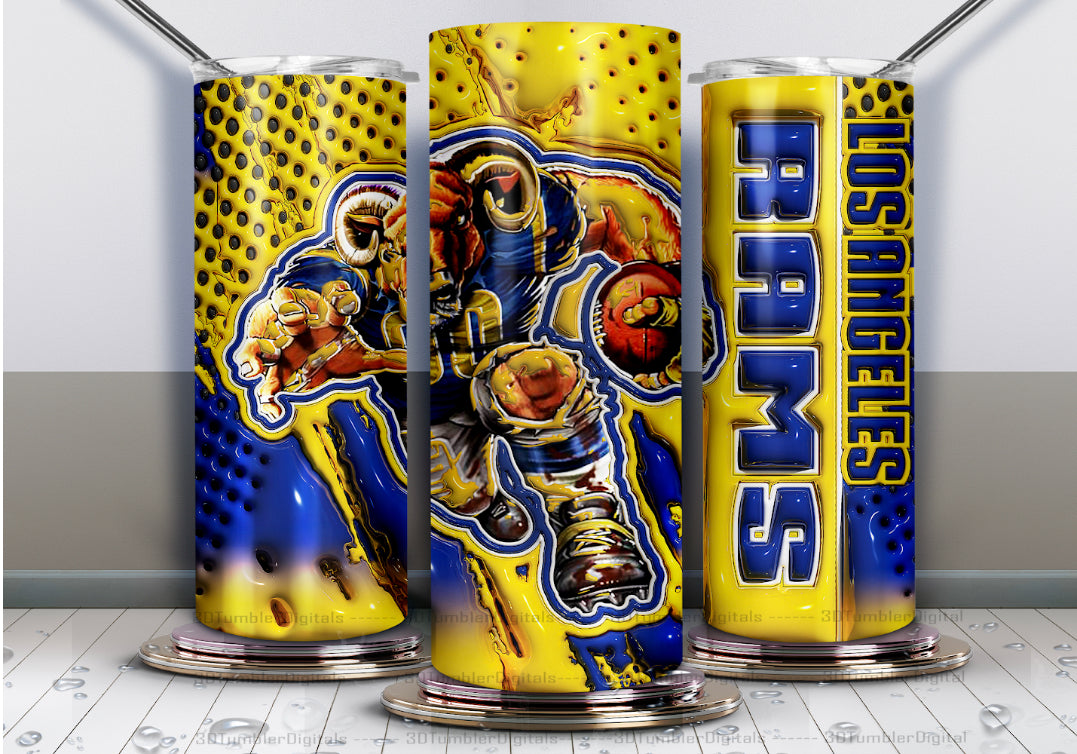 20oz Football tumbler