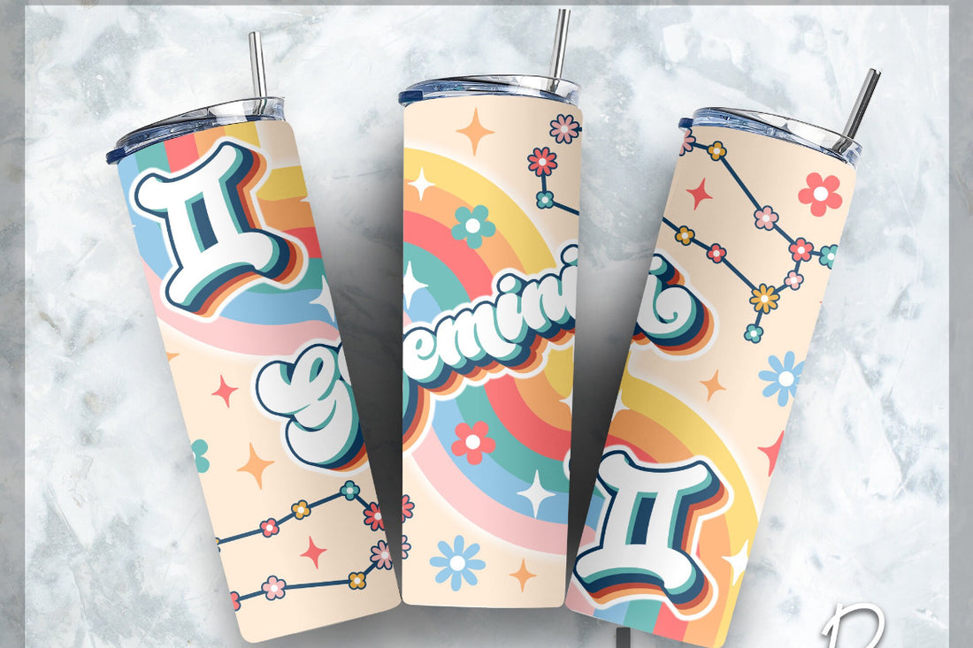 Retro Gemini 20oz Tumbler