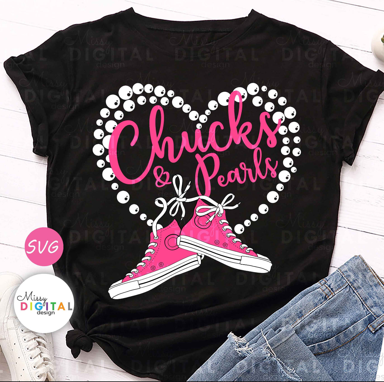 Chuck’s & Pearls Shirt