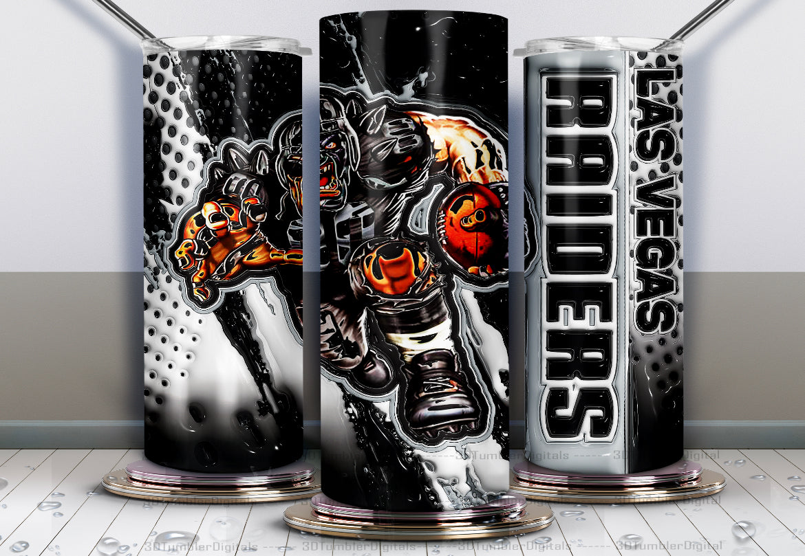 20oz Football tumbler
