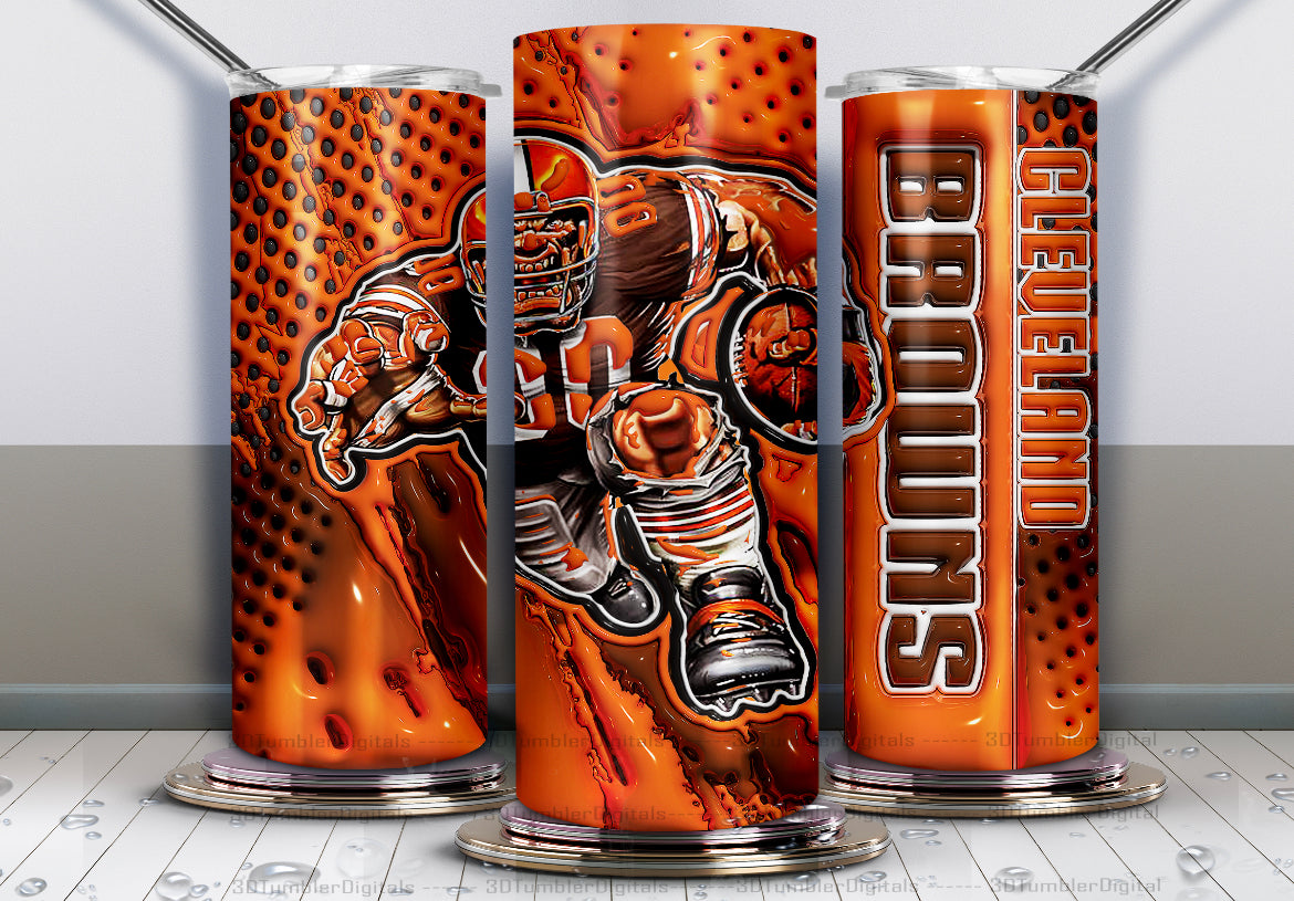 20oz Football tumbler