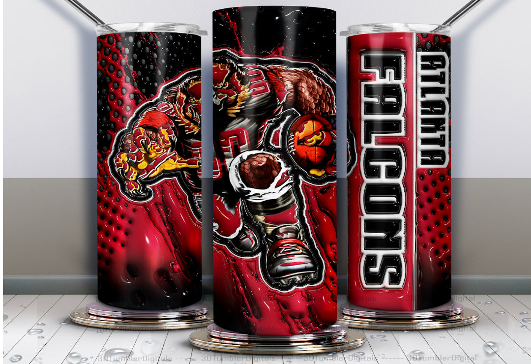 20oz Football tumbler