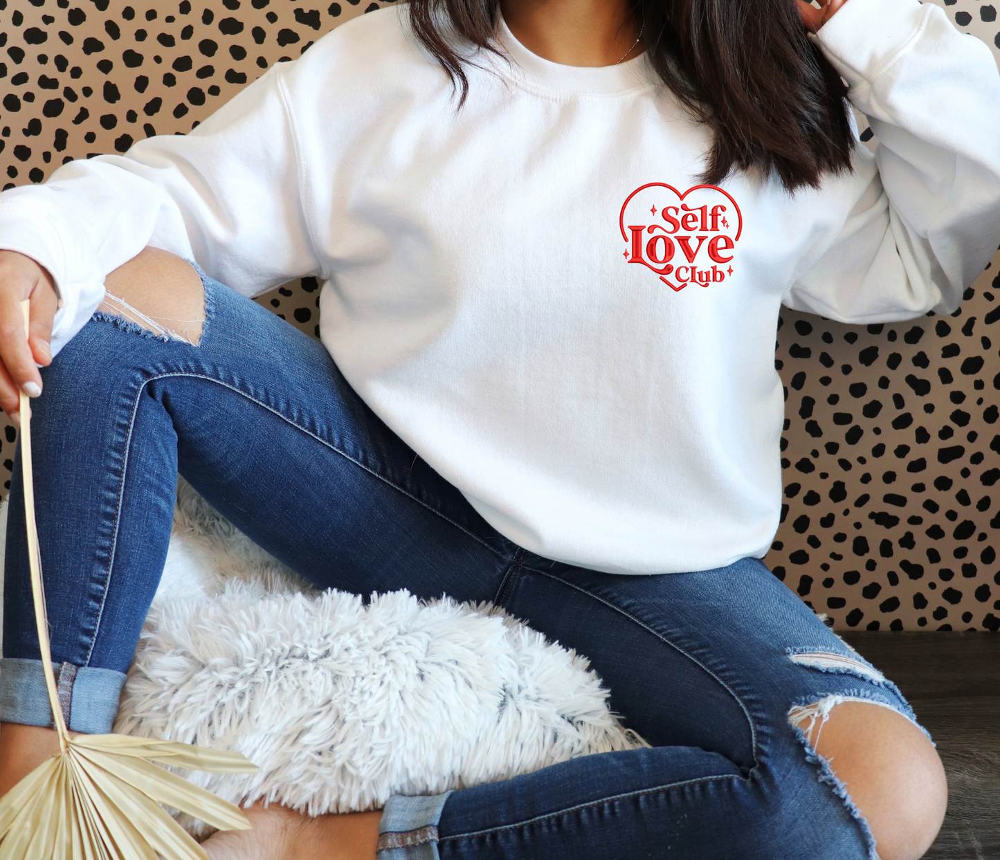 Self Love Club Embroidered shirt