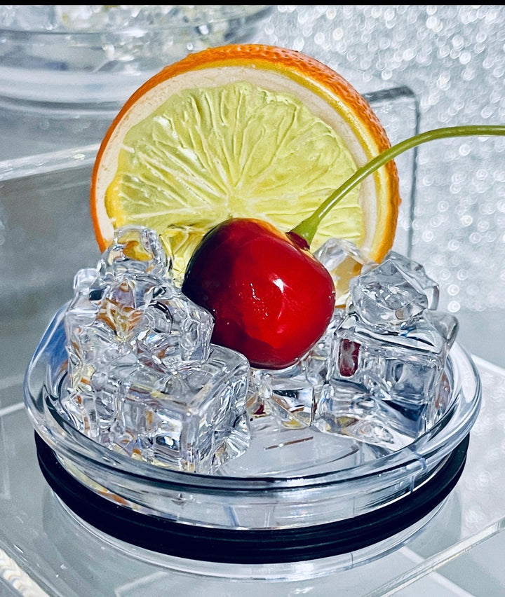 3D Cherry & Ice Topper