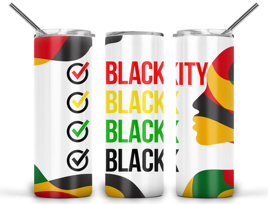 Blackity Black History 20oz Tumbler