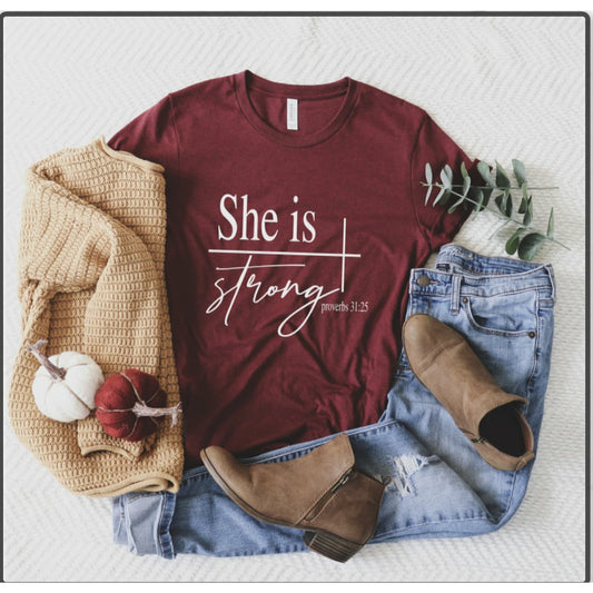 She is strong tee