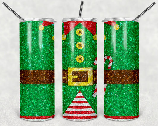 Elf suit Glitter 20oz Tumbler