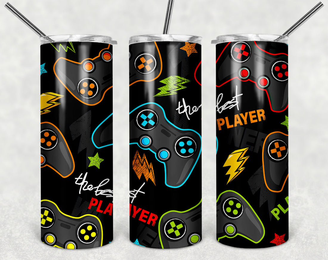 Multicolor Gamer 15oz Tumbler