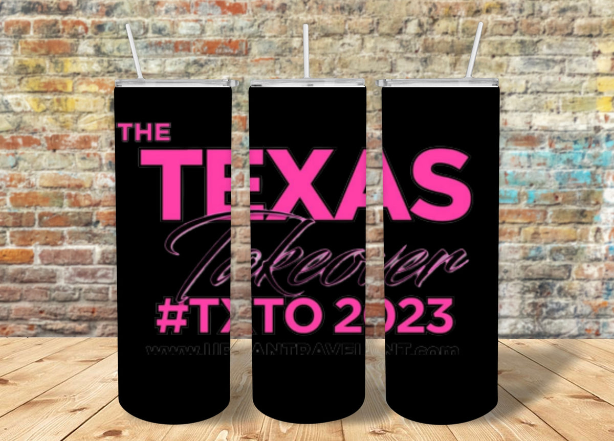 Black Txto 20oz Tumbler