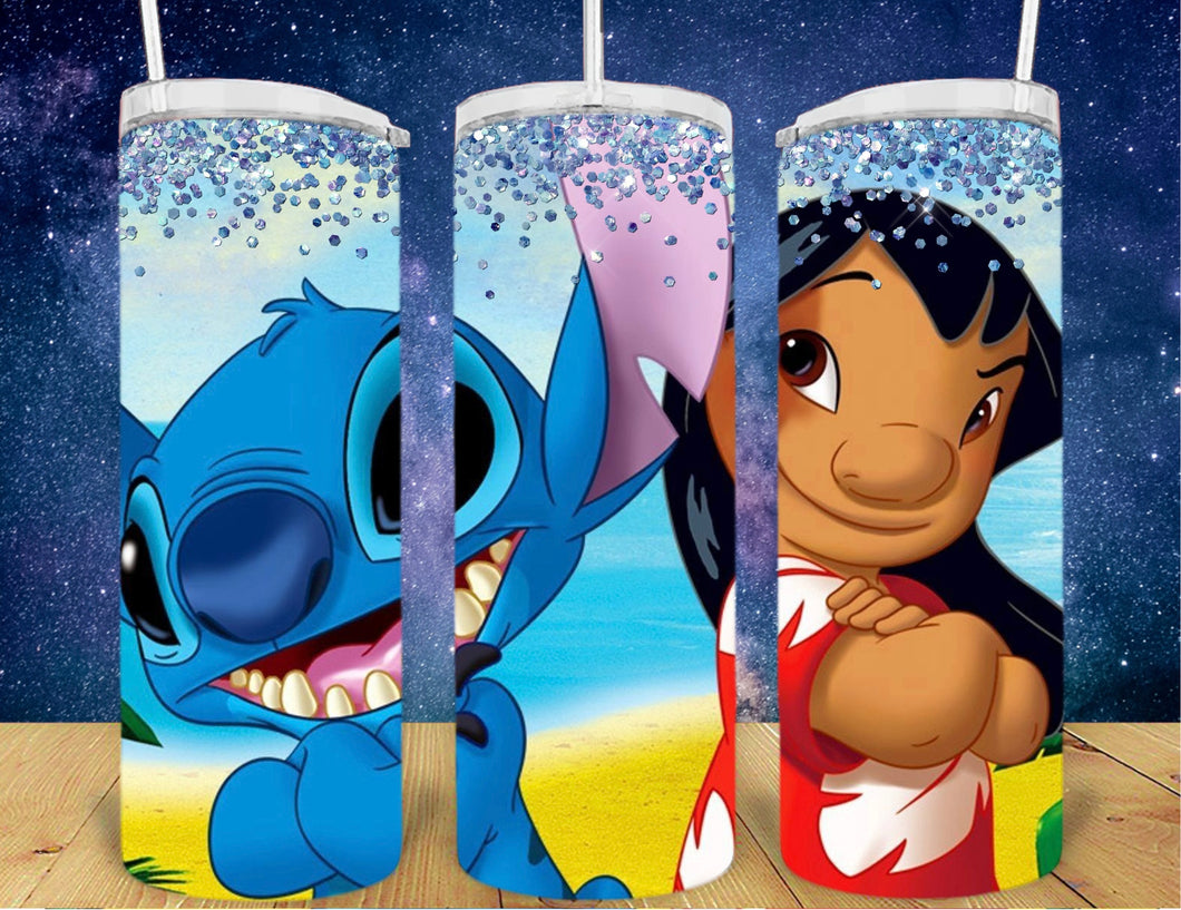 Lilo Stitch Tumbler 20oz (Add Name)